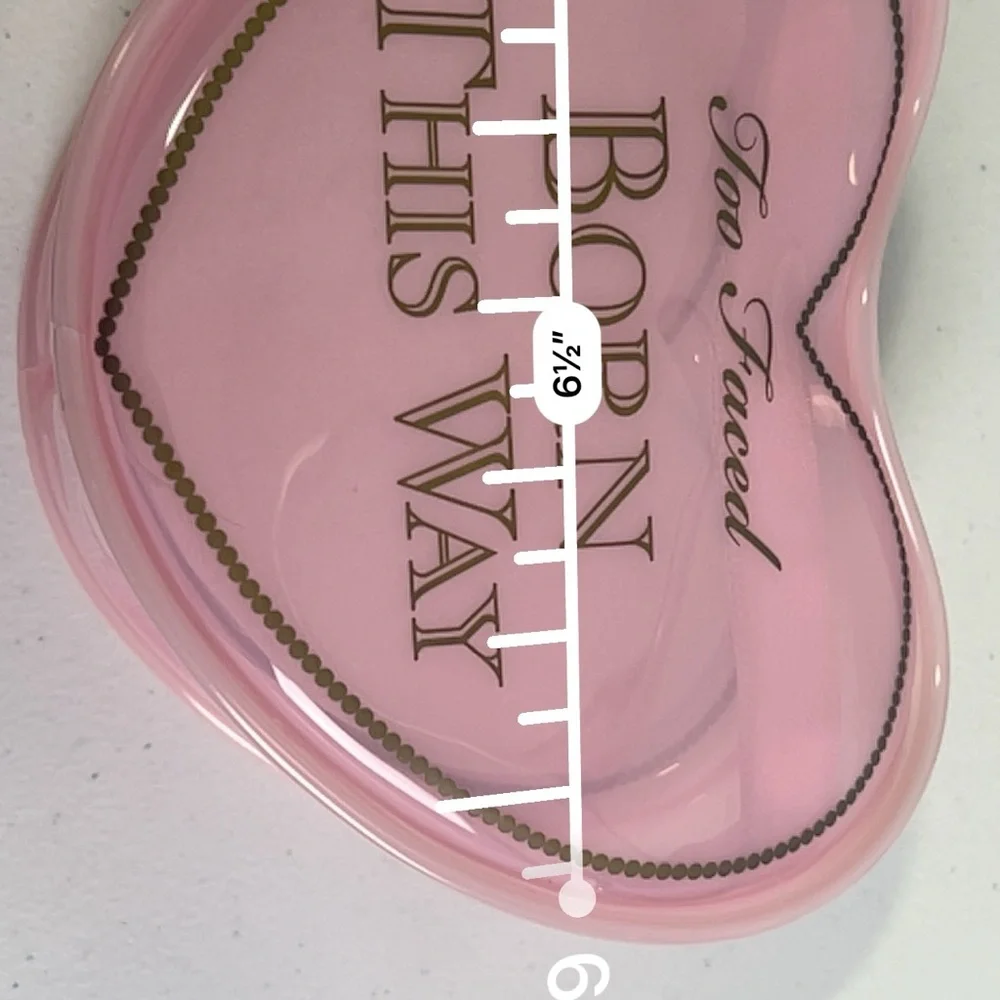Too Faced Born This Way Pink Glossy PVC Make up Pouch